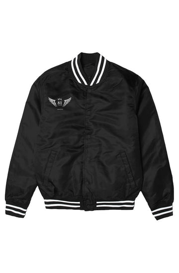 81TRAE LOGO VARSITY BOMBER JACKET (EMBROIDERED)