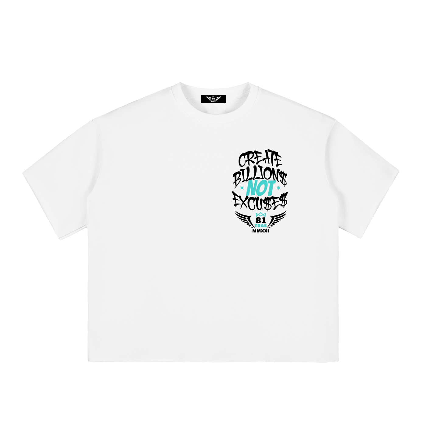 BILLIONAIRE CONVICTION$ RAW EDGE T-SHIRT